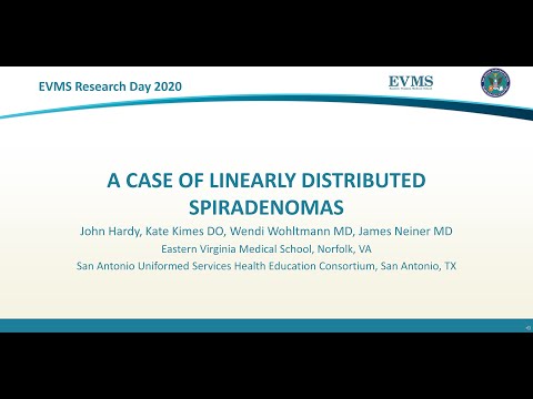Thumbnail image of video presentation for A case of linearly distributed spiradenomas