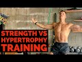 TRAINING FOR STRENGTH VS TRAINING FOR HYPERTROPHY | WEIGHTED DIPS AND HEAVY PRESSING
