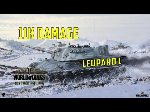 World Of Tanks Best Wot Replays Leopard 1 11K Damage 6 Kills