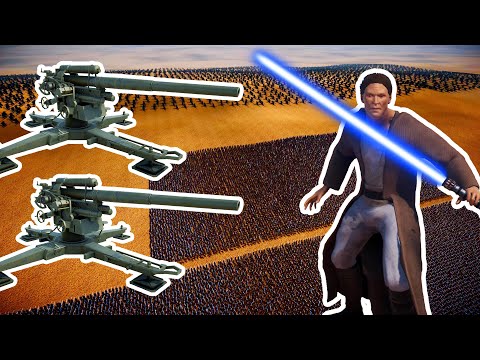 5,000 STATIONARY ARTILLERY vs 2 MILLION JEDI KNIGHTS | UEBS 2