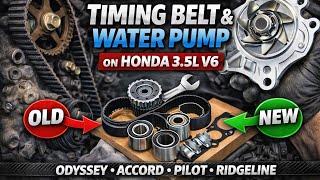 How to Replace Timing Belt & Water Pump on Any Honda 3.5L J35 Engine