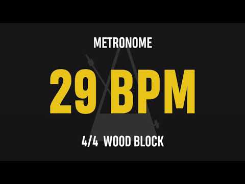 29 BPM 4/4 - Best Metronome (Sound : Wood block)