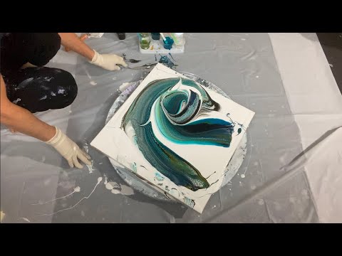 133. Sheleeart Australian Fluid Artist - Negative Space Swipe...Gone Wrong