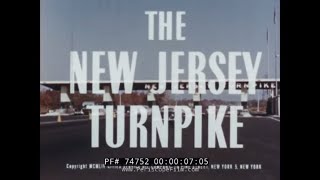 NEW JERSEY TURNPIKE  SUPER HIGHWAY 1950s NEWSREEL  74752