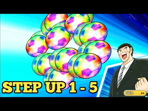 Gacha Step UP 1 - 5 "Worldwide 3rd Anniversary Transfer" - Captain Tsubasa Dream Team