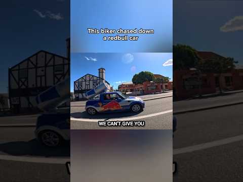 If a biker gets a redbull then he is a happy biker (Via: london.201 & doris.loi/ig) #shorts #redbull