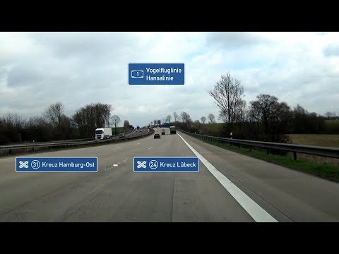 🇩🇪 A1: AK Hamburg-Ost - AK Lübeck (3,5x)