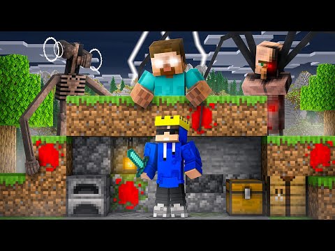 Scary Entities vs OverPowered Speedrunner in Minecraft
