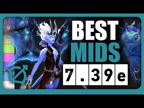 Best Mid Lane Heroes in 7.39e! Dota 2 MID LANE TIER LIST