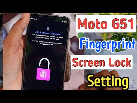 Moto g51 fingerprnt screen lock/moto g51 fingerprint setting