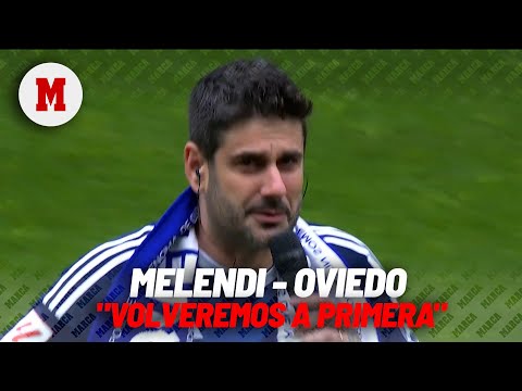Melendi se emociona a pie de césped en el Tartiere cantando el 'Volveremos' I MARCA