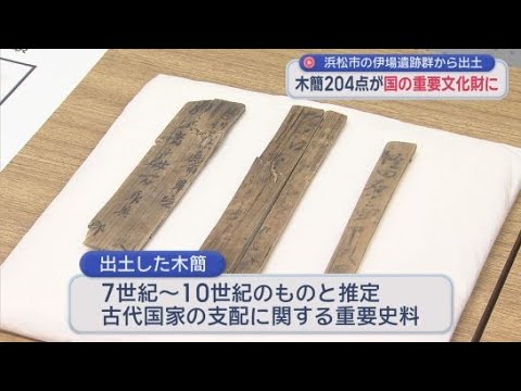 YouTube Video 「人々の心の動きが読み取れる」　伊場遺跡群から出土した木簡204点が国重要文化財に　浜松市