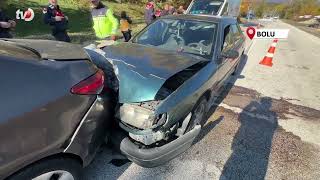 Bolu Abant Yolunda Zincirleme Kaza 3 Yaralı