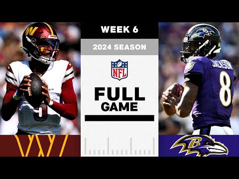 Washington Commanders vs. Baltimore Ravens FULL GAME | NFL 2024 Season Week 6