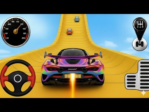 Mega Ramp Monster Car Racing 3D - Extreme Car Stunts - Android Gameplay