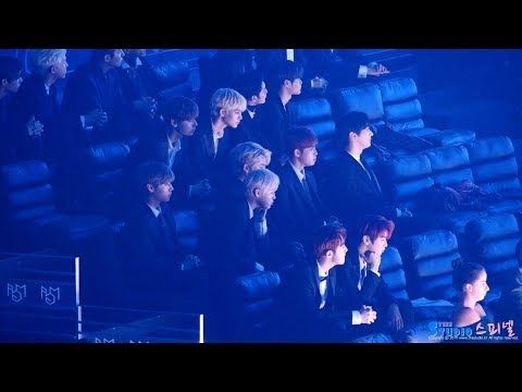 181106 워너원 WannaOne 찰리푸스 Charlie Puth 'See You Again' 리액션 Reaction 4K 직캠 @ 지니뮤직어워드 by Spinel