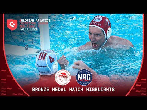 Olympiacos SFP vs VK Novi Beograd | 2024 Water Polo Champions League Bronze Medal Match | Highlights