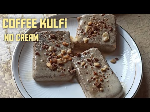 Coffee Oats Ice Cream Without Condensed Milk and Cream [5-Ingredient Oats Kulfi With Jaggery]