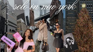 solo trip to new york 🎄 | book signing, christmas sights, meeting you all, exploring & shopping