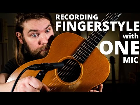 Recording Acoustic Fingerstyle guitar with One Mic (My TOP 3 TIPS)