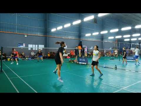 Badminton SF LSJ 3 Women's Double Amature - Tan Chew Ping / Lee Shirley Vs Hidayati / Elaine Ng