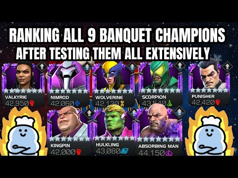 RANKING ALL 9 BANQUET 7 STAR CHAMPIONS! AFTER TESTING THEM ALL! Marvel Contest Of Champions
