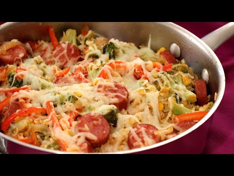Sausage, Broccoli and Rice Skillet Recipe - Amy Lynn's...