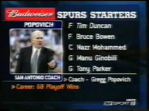 F.Buffa & F.Tranquillo - Detroit @ San Antonio - Finals 2005 - Game 7 - Intro