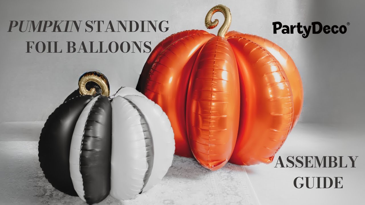 Pumpkin standing foil balloons assembly 🎃| PartyDeco