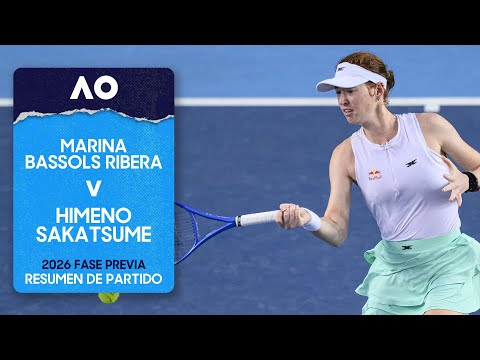 Marina Bassols Ribera v Himeno Sakatsume Highlights | Australian Open 2026 Fase Previa