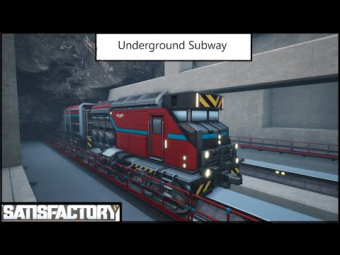 Building a Underground Subway System! -Satisfactory Season 2