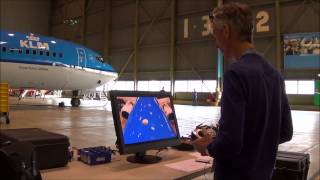 KLM drone inspection, B737-800 by MainBlades & KLM E&M