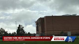 Eastern York High School damaged by severe weather