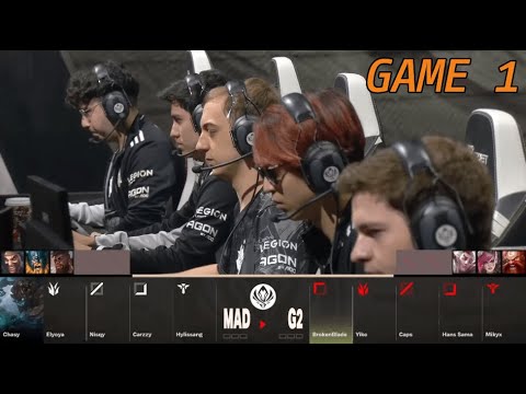 MAD vs G2 - Game 1 | Round 2 LoL MSI 2023 Main Stage
