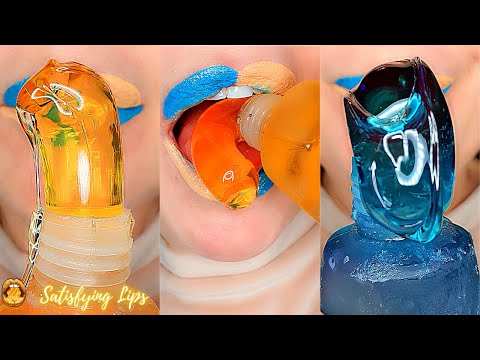 ASMR TRYING TIKTOK FROZEN HONEY TREND AGAIN STILL SATISFYING AND DELICIOUS