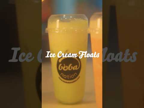 ice cream floats are here! available with other flavors! #boba #bobanation #float