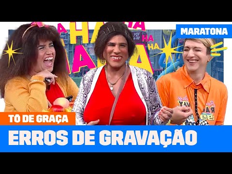 MARATONE OS ERROS DE GRAVAÇÃO com Graça, Briti, Maico e mais! | Tô de Graça | Humor Multishow