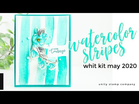 Easy Watercolor Background Card Tutorial | Whit Kit May 2020