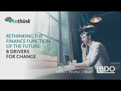 Rethinking the finance function of the future: the 8 common drivers for change