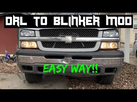(EASY WAY) 03-07(classic) DRL to blinker light mod!!!