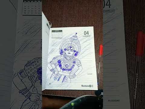 first time i try sketch with ballpoint pen#veereshartstudio