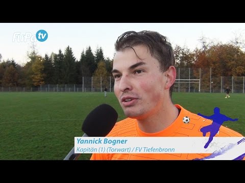 Yannick Bogner - FV Tiefenbronn - zum Spiel vs. FV Langenalb im FuPa.tv-Interview am 30.10.2016