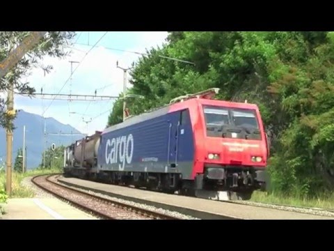 Transiti di E.474 SBB Cargo a San Nazzaro - SBB Cargo E.474 running in San Nazzaro
