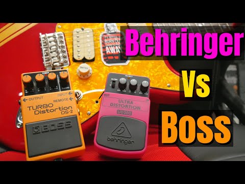 Boss DS-2 TURBO Distortion Vs Behringer Ultra Distortion UD300 | Pedal Comparison