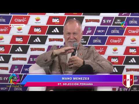 Presentación del nuevo director técnico de la Selección Peruana Mano Menezes
