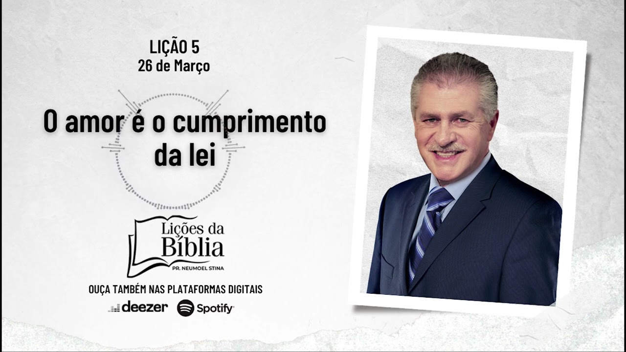 O amor é o cumprimento da lei - Quarta, 26 de Março | Lições da Bíblia com Pr Stina