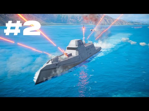 Epic Naval Attack on Military Port City – Explosions Everywhere !