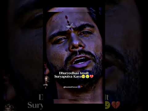 Duryodhan Reaction On Karn Death 🥺😢💔  Karn Sad Status  Power Of Karn #karna #mahabharat #shorts #