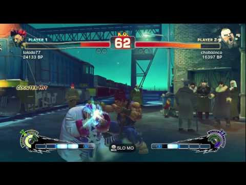 SSF4: tokido77 [Tokido] (Akuma) vs. chobixinco (Rufus)