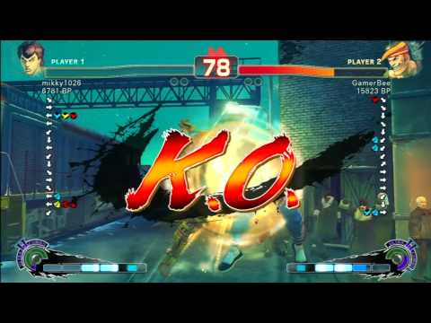 SSF4 Rank Match  mikky 1026 (FE)  vs  GamerBee (AD)